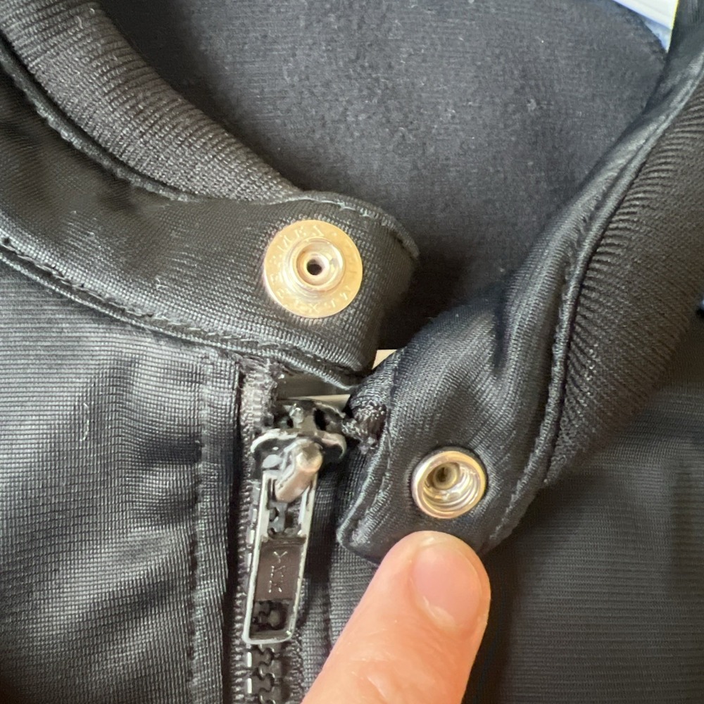 VTG 80s Nike Air Jordan Jacket Full Zip Black Track Warm-Up Sz‎ M Made In Japan - Picture 14 of 16